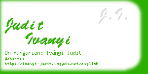 judit ivanyi business card